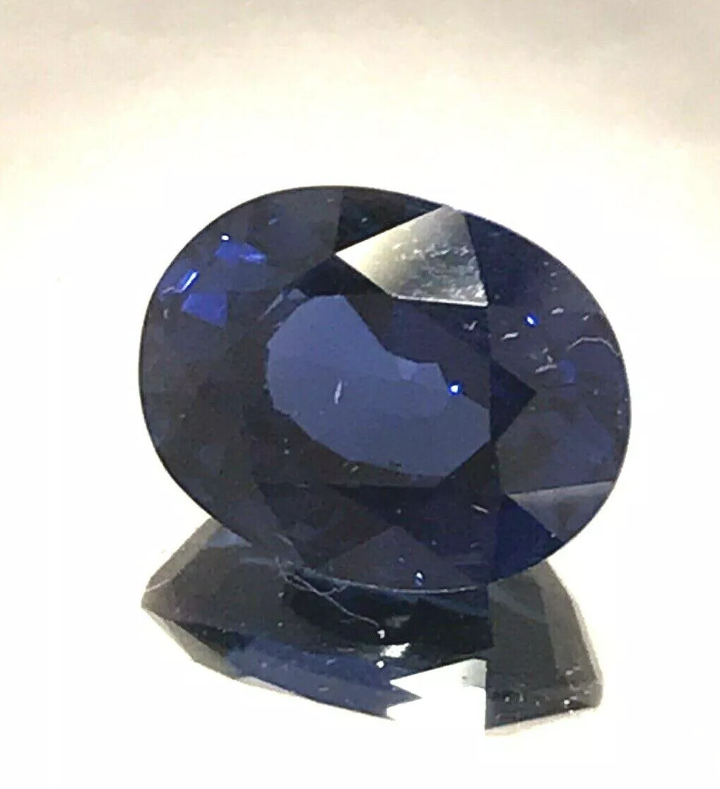3.05 Ct Natural Blue Sapphire Beautiful Color,VVS Clarity, Oval Cut ,9 mohs hard