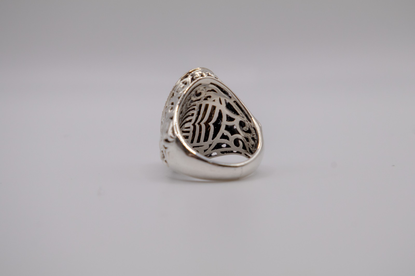 Charles Krypell Champagne Diamond Ring 925/14k