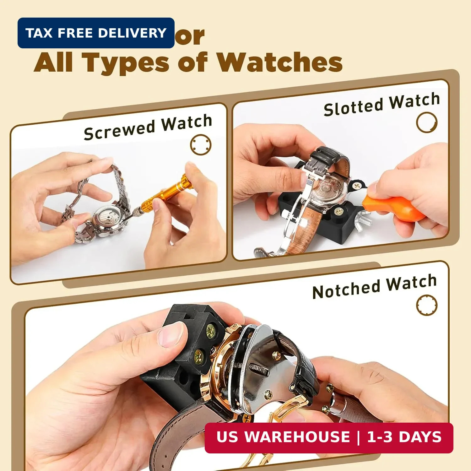 Eventronic Watch Repair Kit, Watch Link Removal Kit, Watch Battery Replacement T
