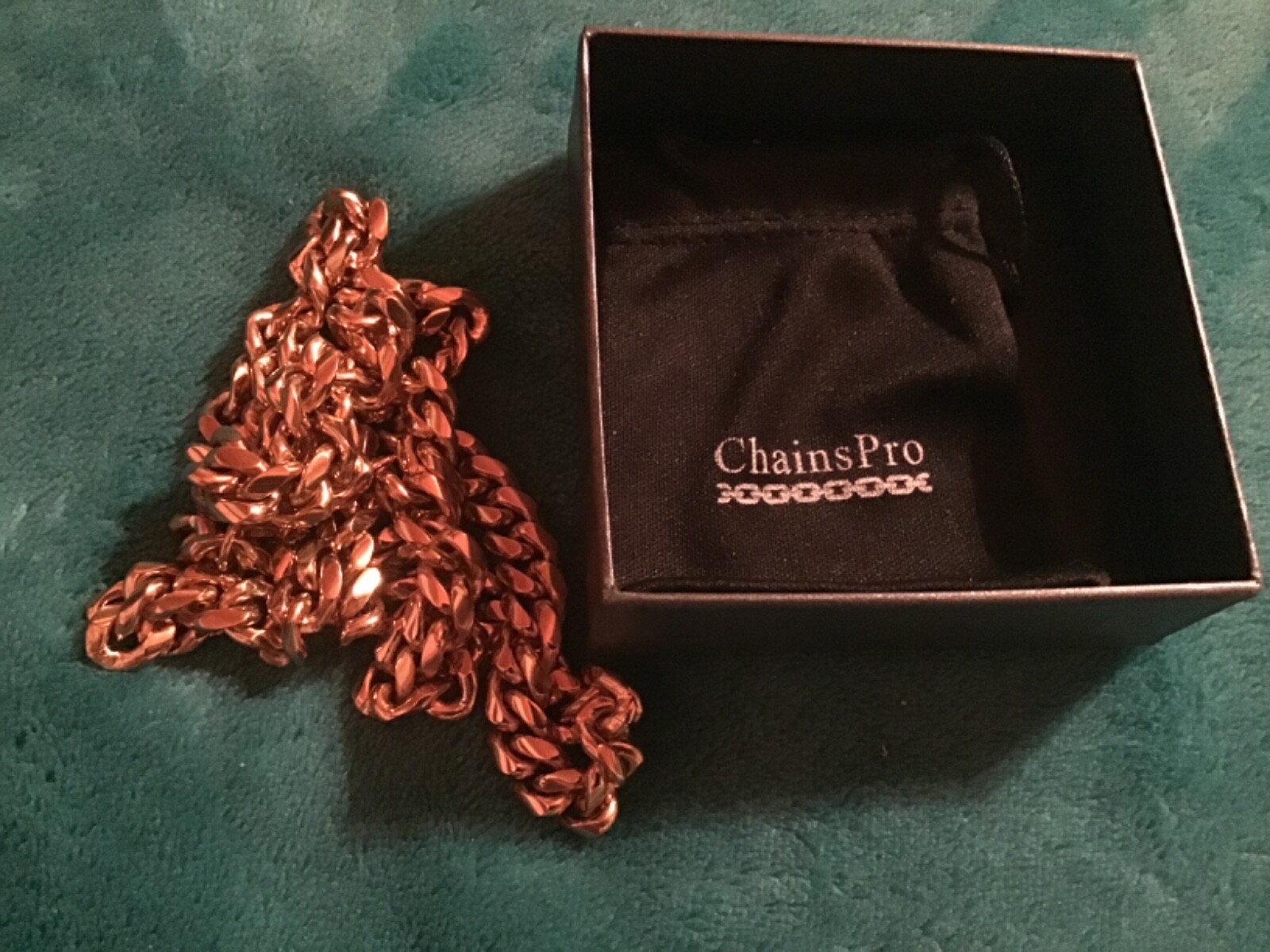 ChainsPro Men Sturdy Cuban Link Chain, 10mm wide 27.5’ long