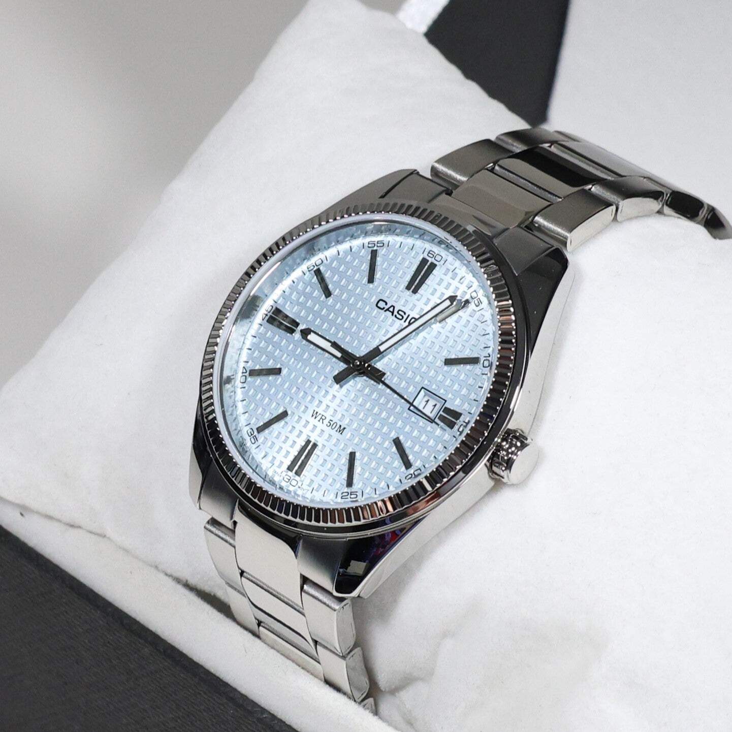 Casio Men’s Vintage Blue Dial Stainless Steel Watch MTP-1302PE-2AVEF