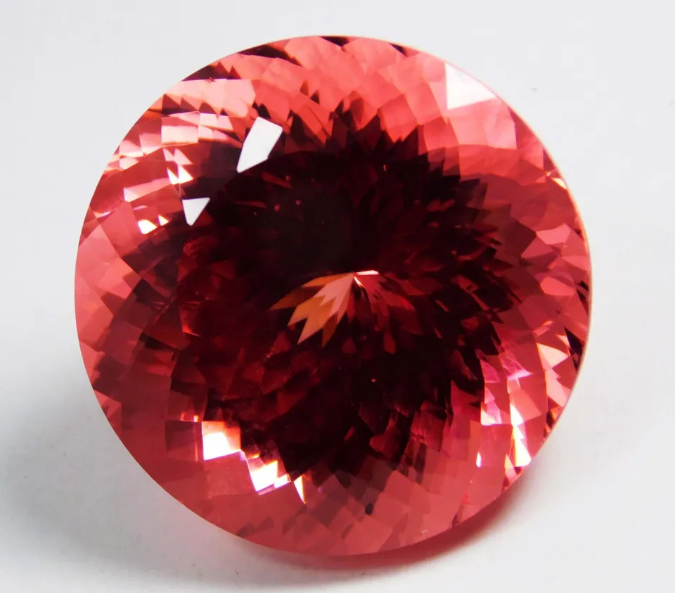 CERTIFIED PREMIUM QUALITY NATURAL SAPPHIRE ORANGISH RED 97.70 Ct ROUND SHAPE