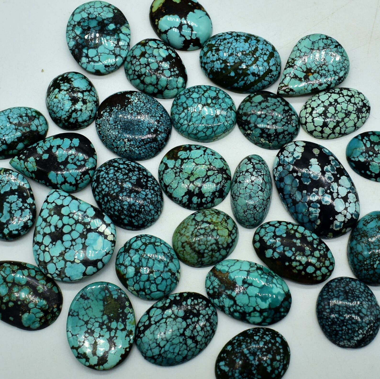 10Pcs Natural Tibetan Turquoise Mix Shape Cabochon Gemstone Wholesale Lot