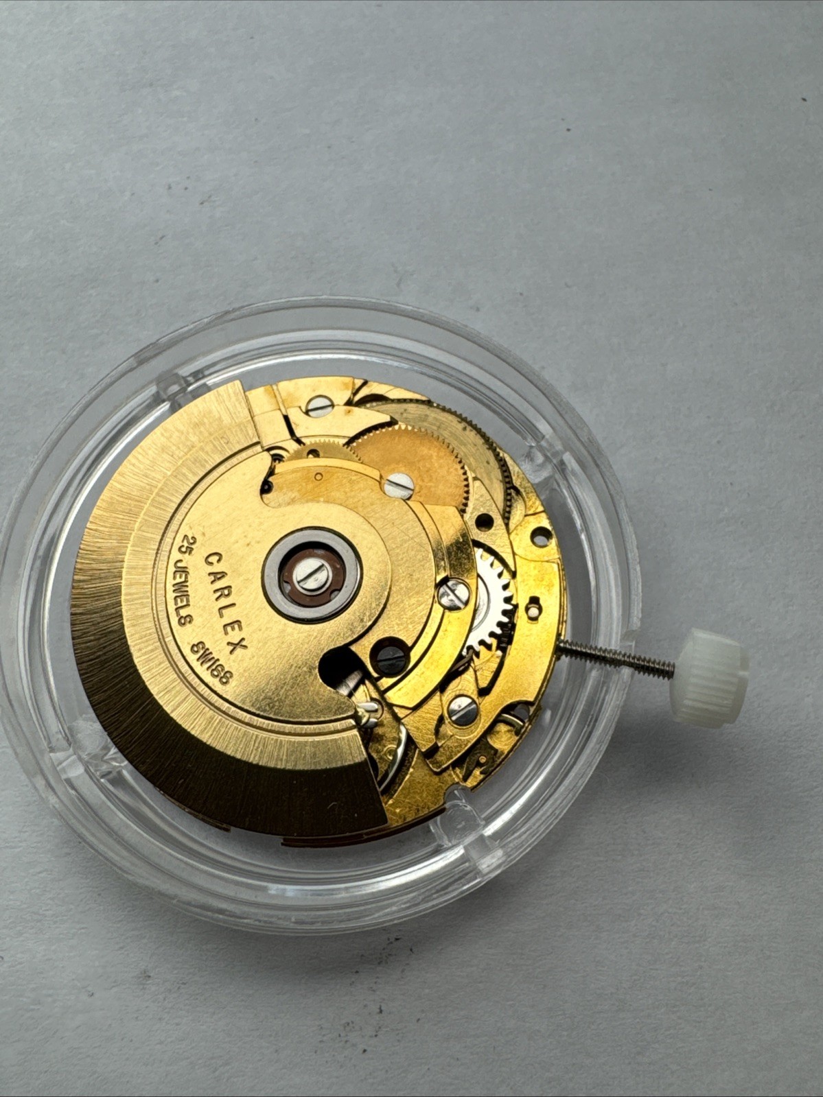 MINT ETA 2879 AUTOMATIC WATCH MOVEMENT 25 Jewel CARLEX Swiss White Day Date