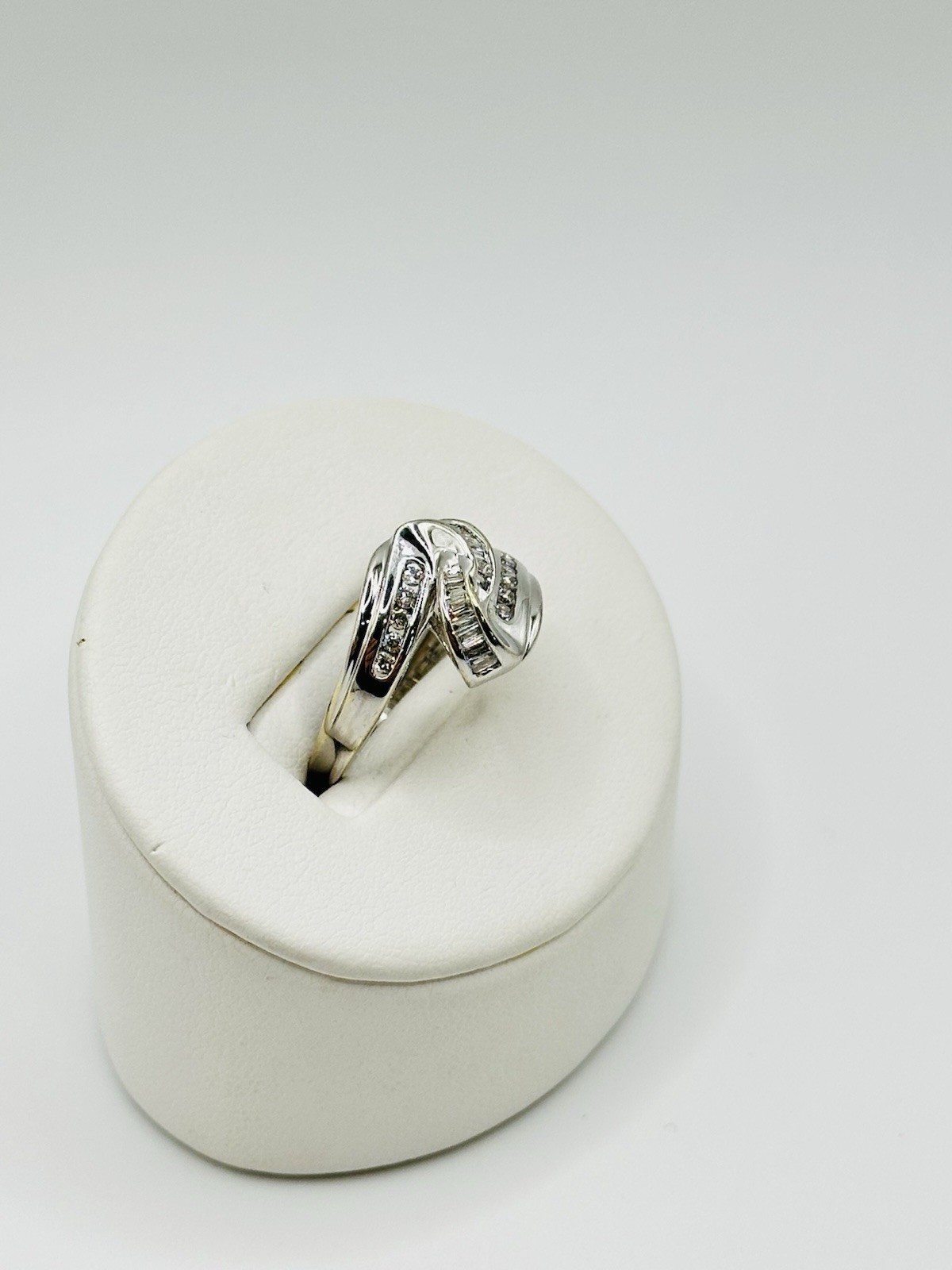 1/2ct Total Weight Natural Diamond Cluster Right Hand Ring 14k White Gold Size 8