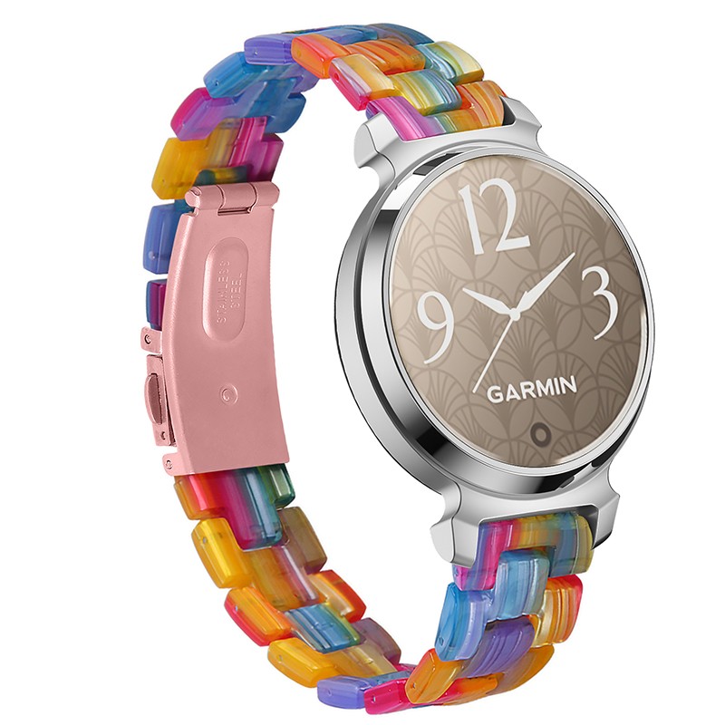 For Garmin Lily 2 Resin Stainless Steel Watch Strap Band Replacement Strap