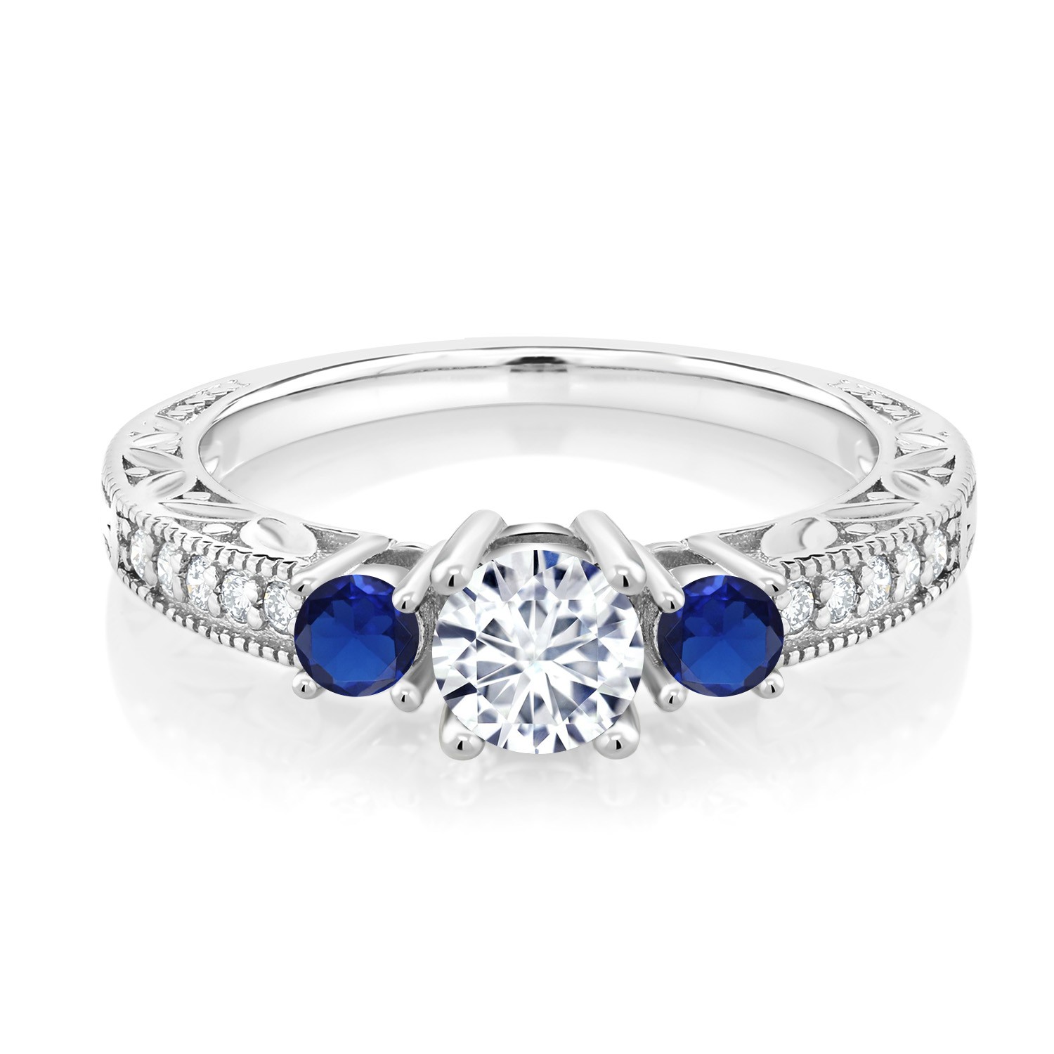 925 Silver Moissanite 0.50ct DEW