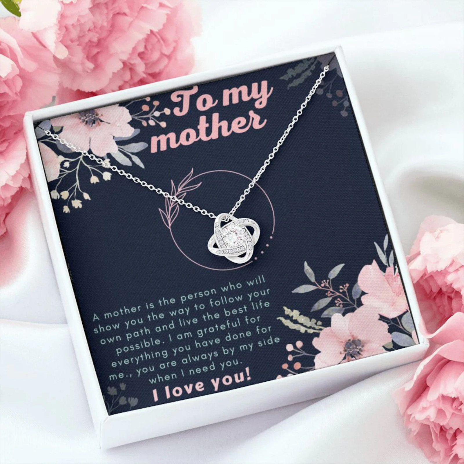 Mother Necklace gift with message card, Mother’s Day, Necklace Gift, For my Mom