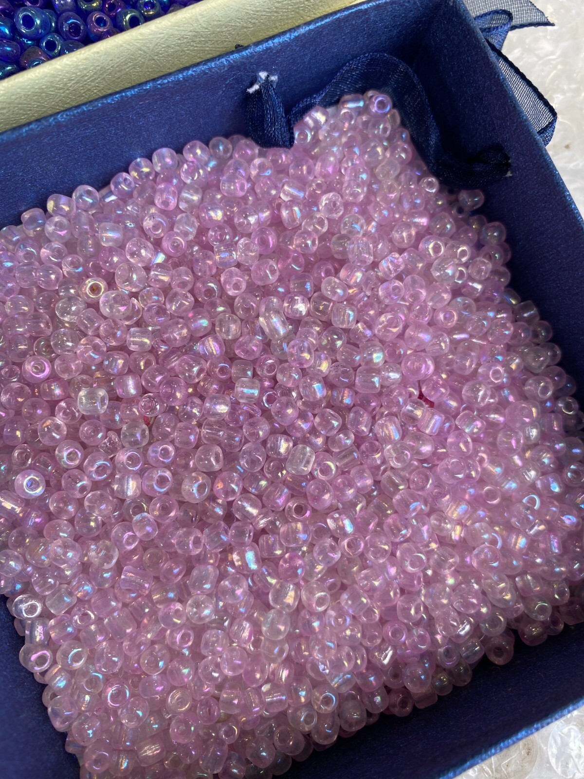 Huge Lot Seed Beads Mix Color 6/0 Mix Green Purple Pink Blue White 3 lb DIY