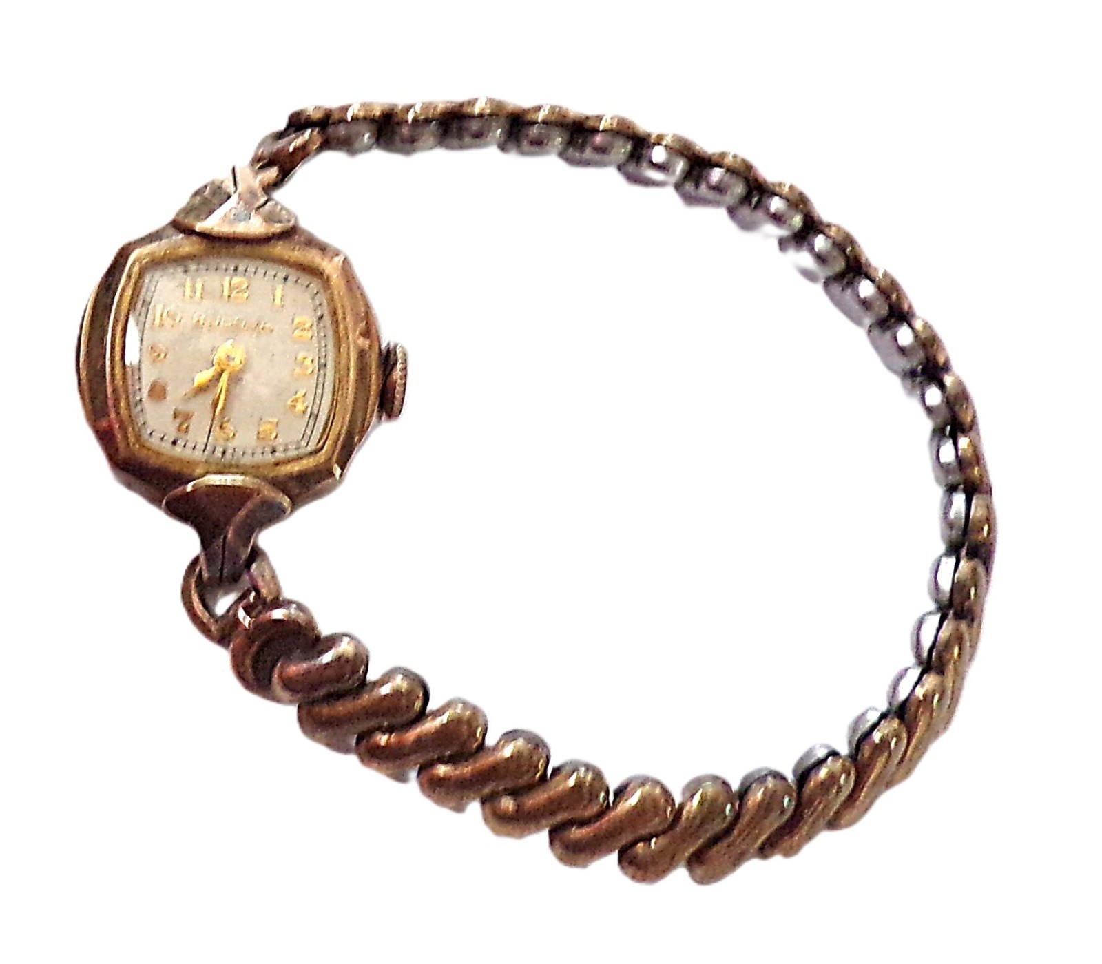 Watch, Bulova, Mechanical, 17 Jewels, 10KRGP, 5002800, Not Running