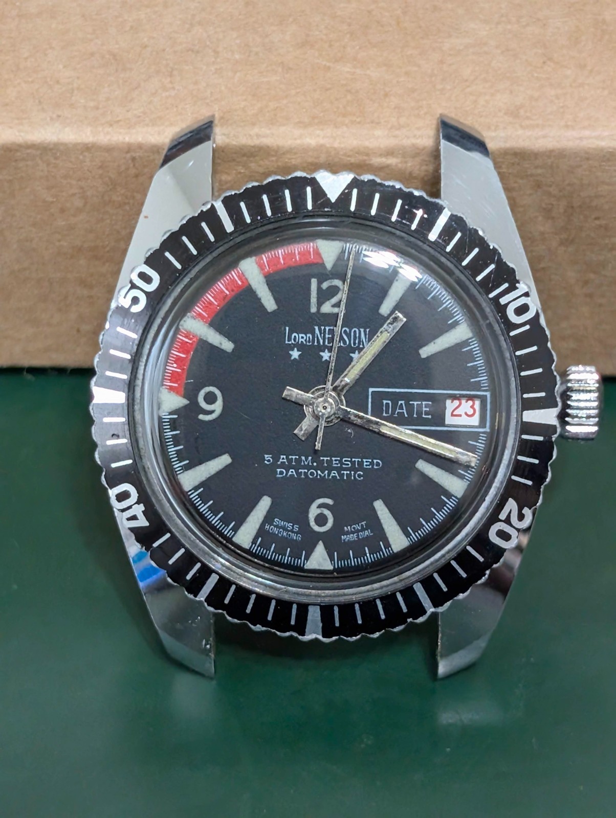 Vintage Lord Nelson Dive watch | Manual | Date | 33 mm | Swiss | Read Desc