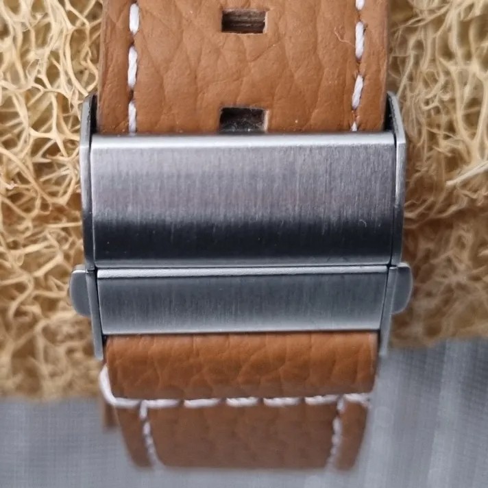 Genuine Leather Watch Band Strap Unisex Deployment Clasp 18/20/22/24mm
