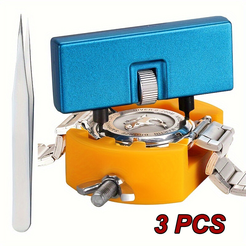 3in1Adjustable Rectangle Watch Back Case Cover Opener Remover Wrench Repair Tool