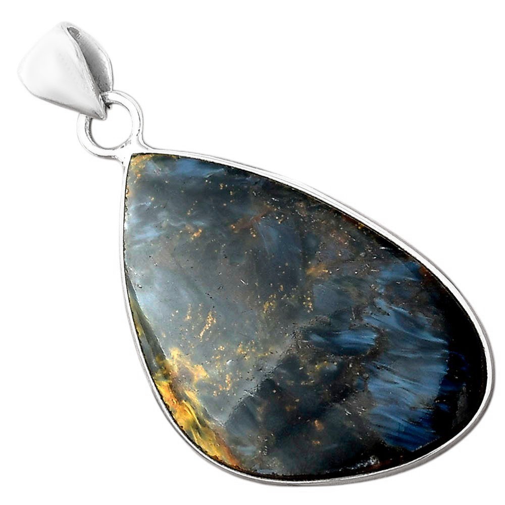 Natural Pietersite – Namibia 925 Sterling Silver Pendant Jewelry P-1001