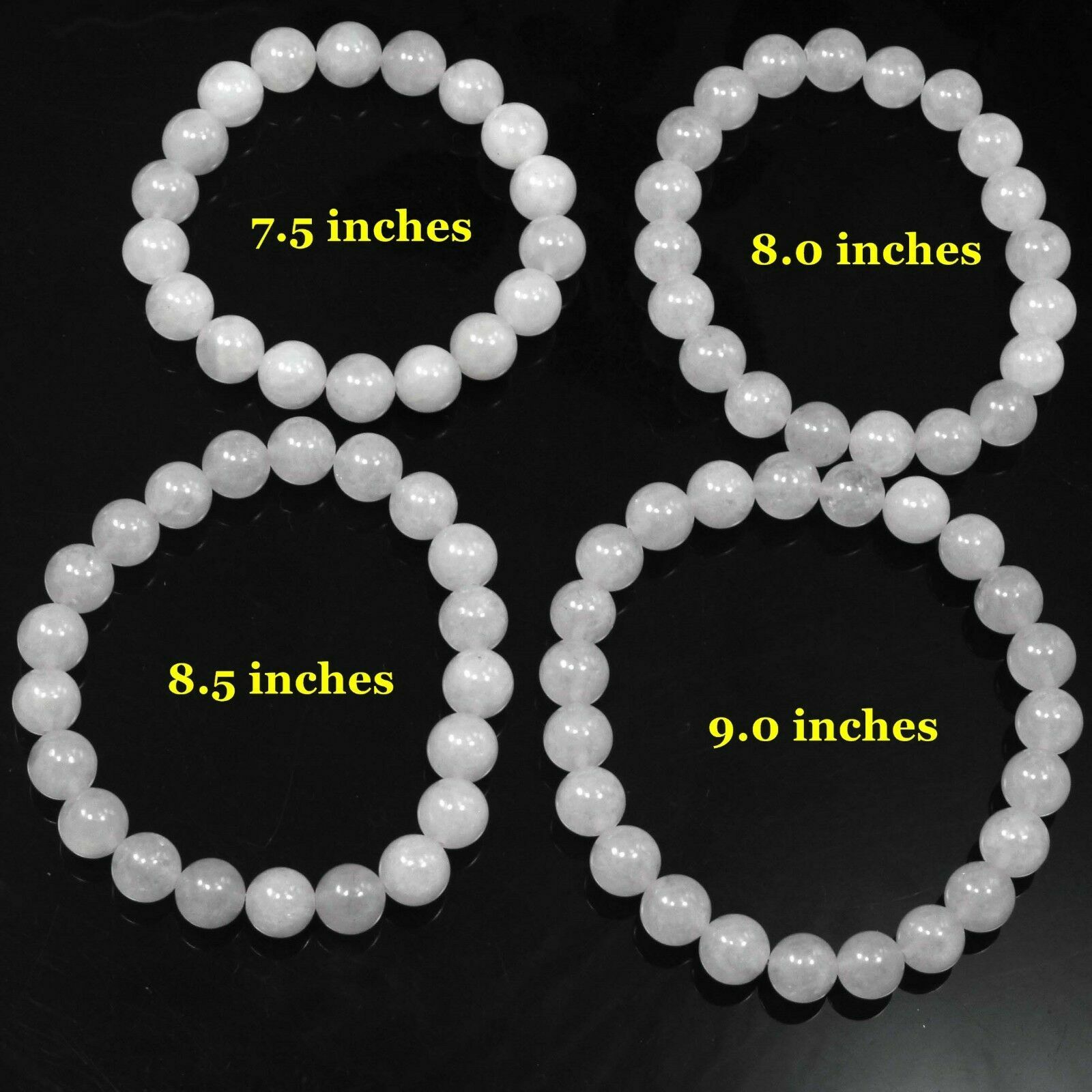 8MM Bead Handmade Natural Gemstone Balance Bracelet Round Healing Beautiful 7.5″