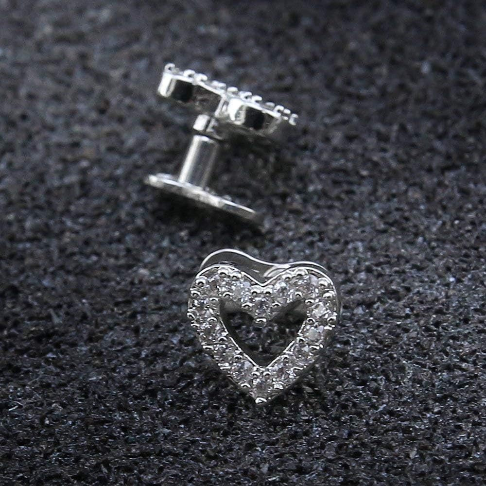 14G Cubic Zirconia Dermal Anchor Tops and Base Surgical Steel Microdermals Body