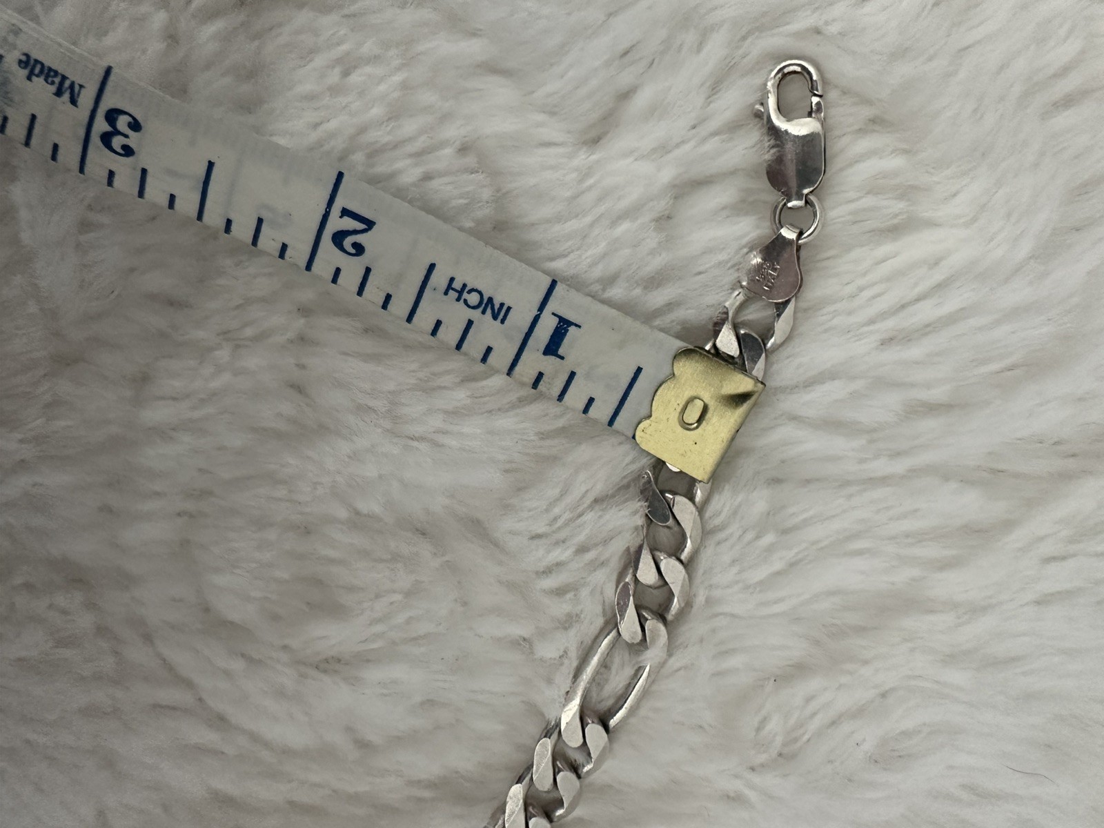DNT Flat Cuban Link 925 Sterling Silver 20inch Necklace stamped Italy