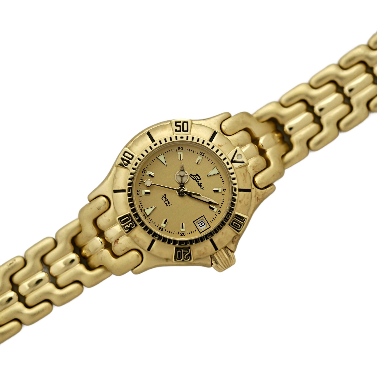 Belair Ladies Diver Watch Gold Plated 200m 20 ATM Water Resist