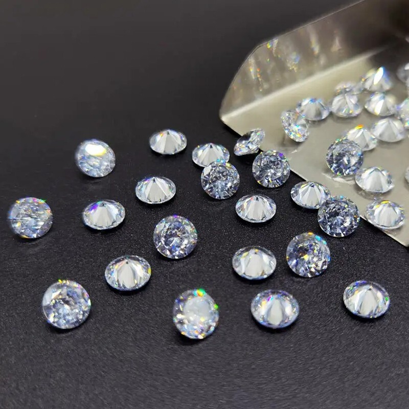 0.1-30ct Round Cut Loose Moissanite Real Gem Stone D VVS1 With Certificate