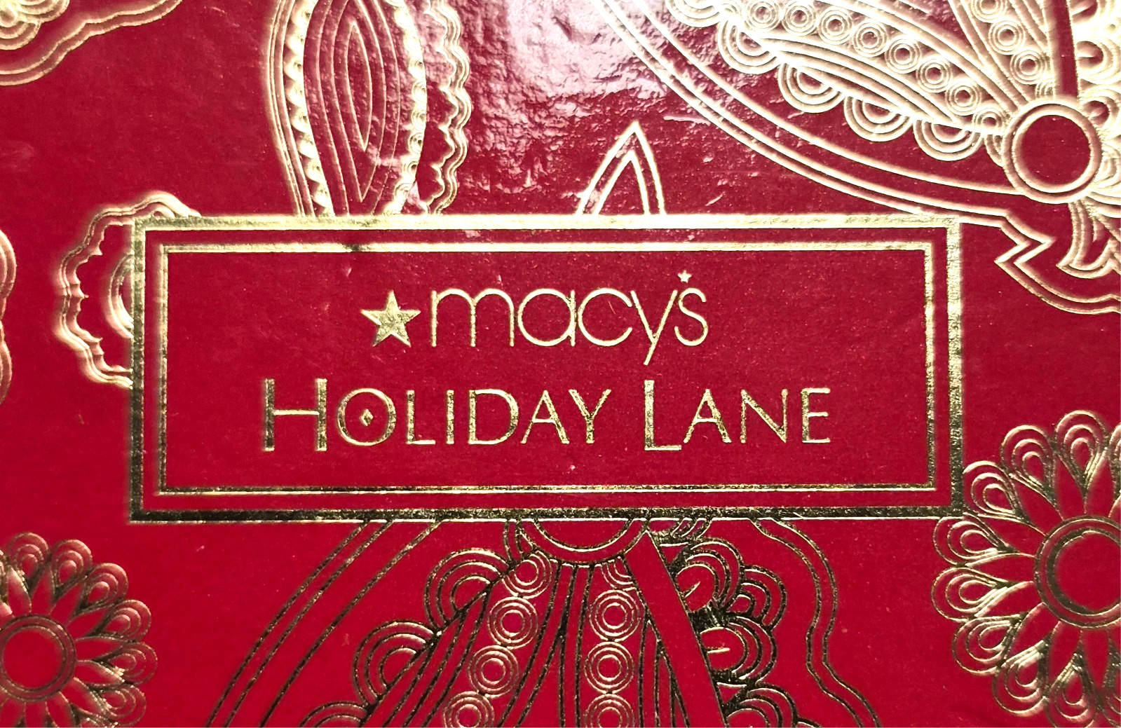 NOS Estate Macy’s Holiday Lane Christmas Poinsettia Hidden Flip Top Cuff Watch
