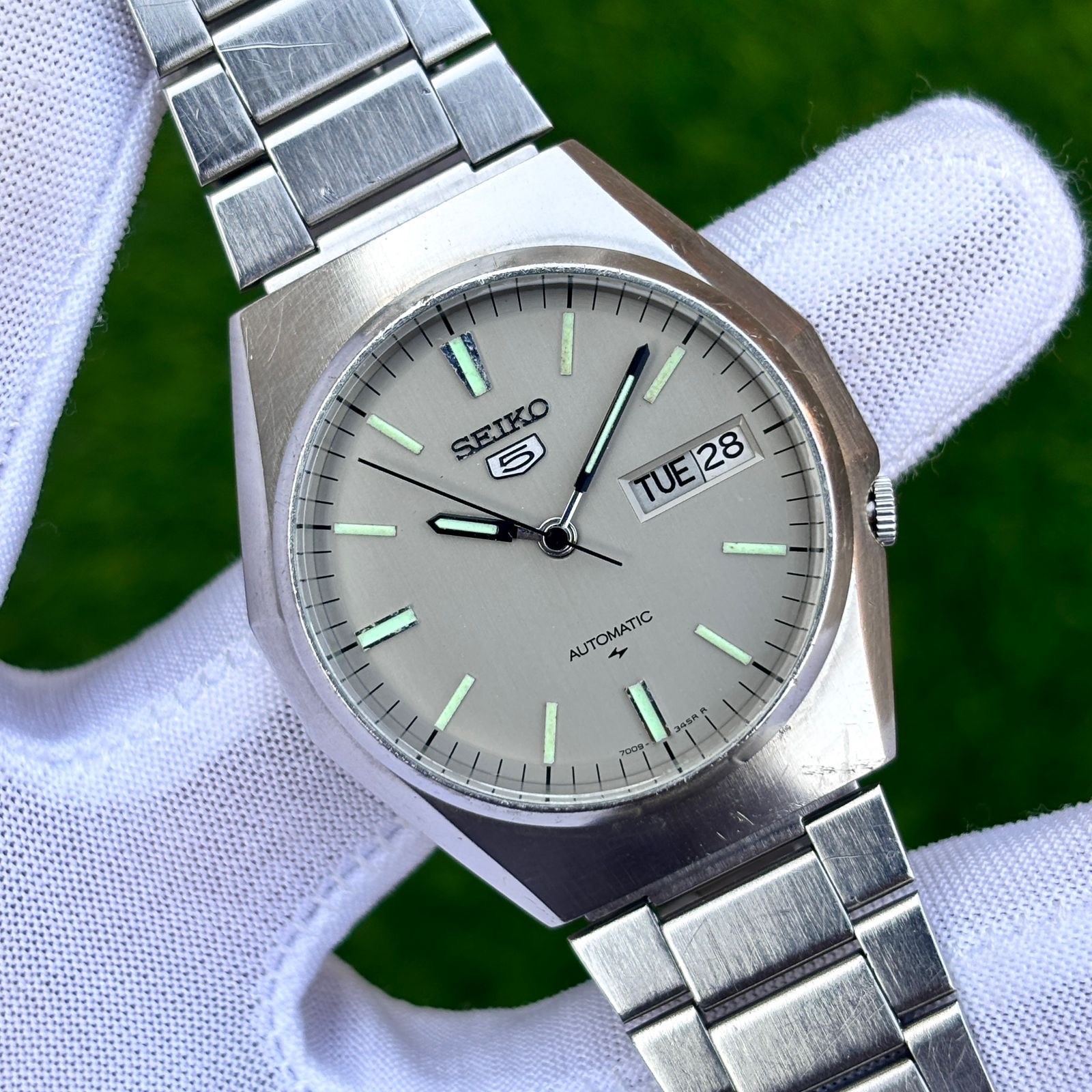 Vintage Seiko 5 Soft Skin Dial well kept Automatic Japan Men’s Watch 7009-8830
