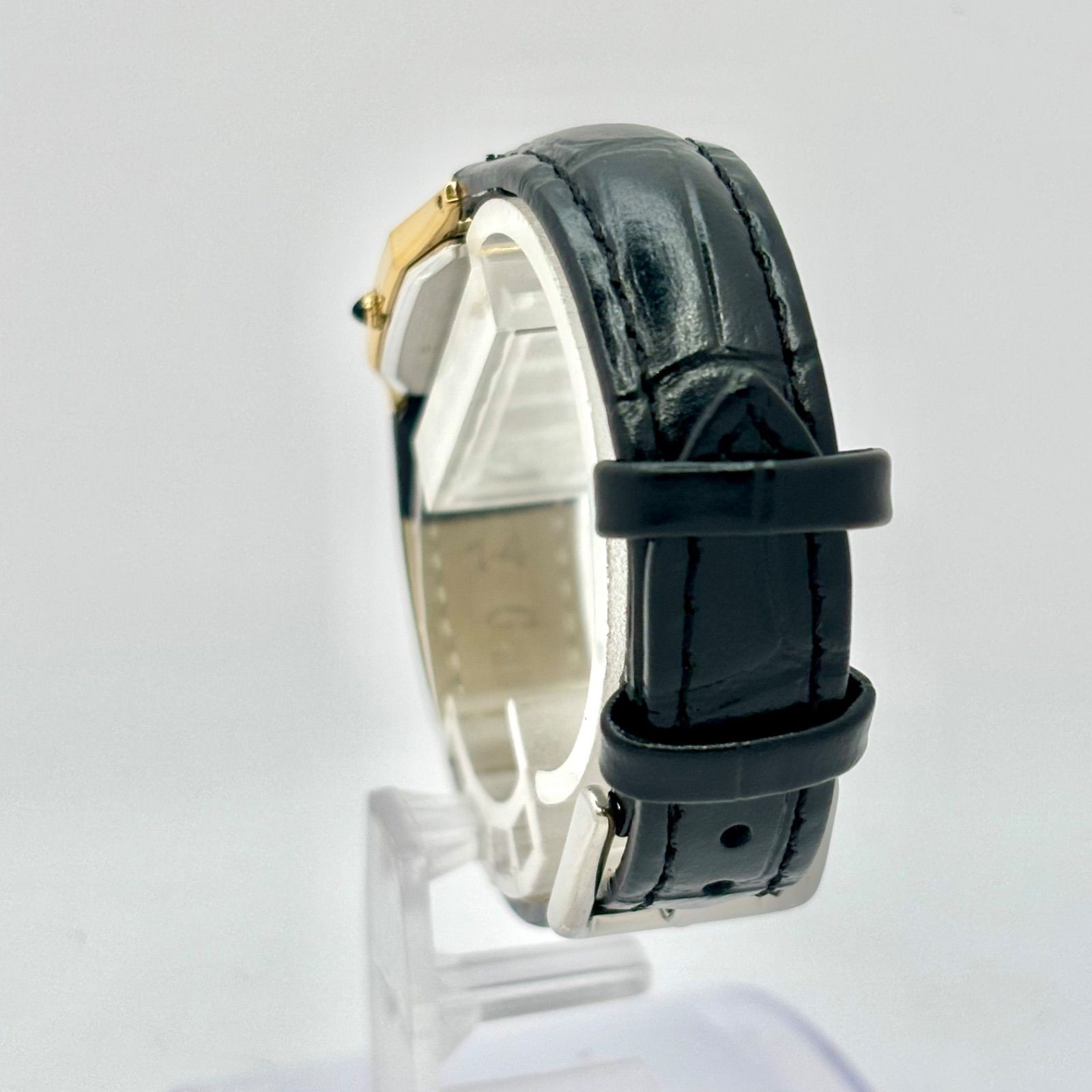 Good condition New battery SEIKO Exceline octagon ladies wristwatch gold 7321 57
