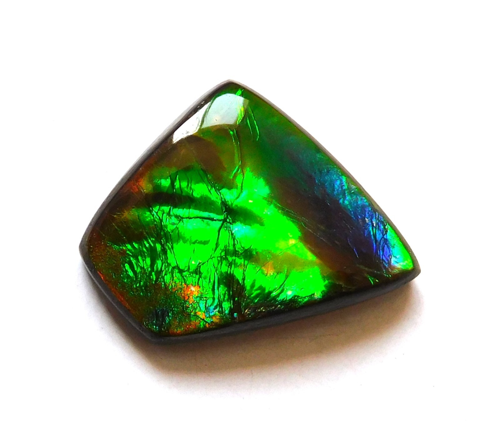 9.45 Ct Natural Canadian Ammolite Cabochon Loose Gemstone 19.6X14.6X4.2MM LR19