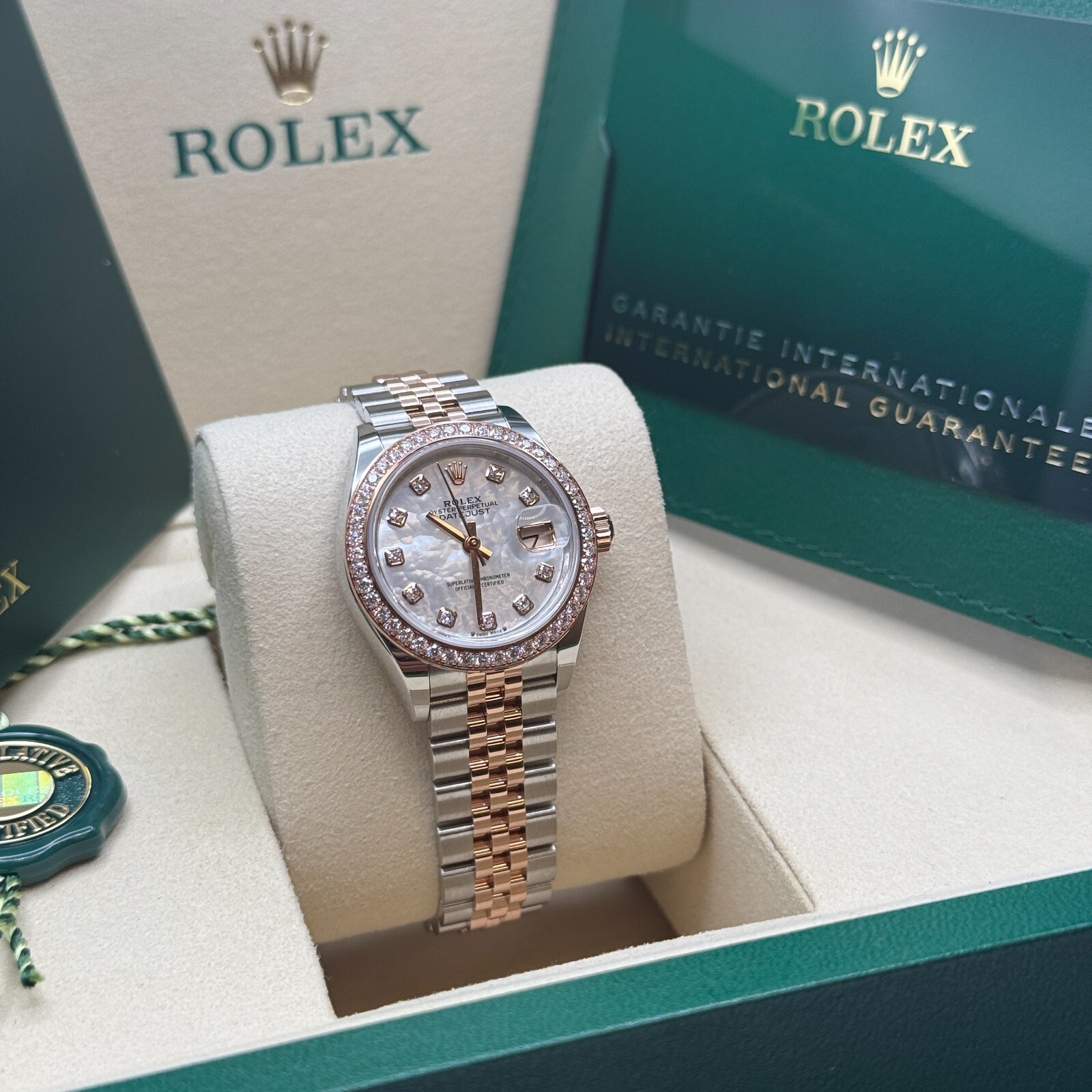 Rolex Lady-Datejust NEW 2025 279381RBR Mother of Pearl Diamond Dial Jubilee