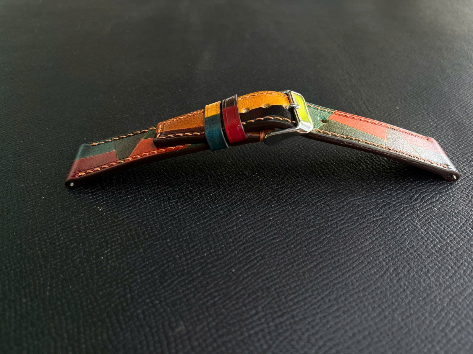 Multicolor Cowhide skin Watch Strap Band 18mm 19mm 20mm 21mm 22mm 23mm 24mm 26mm