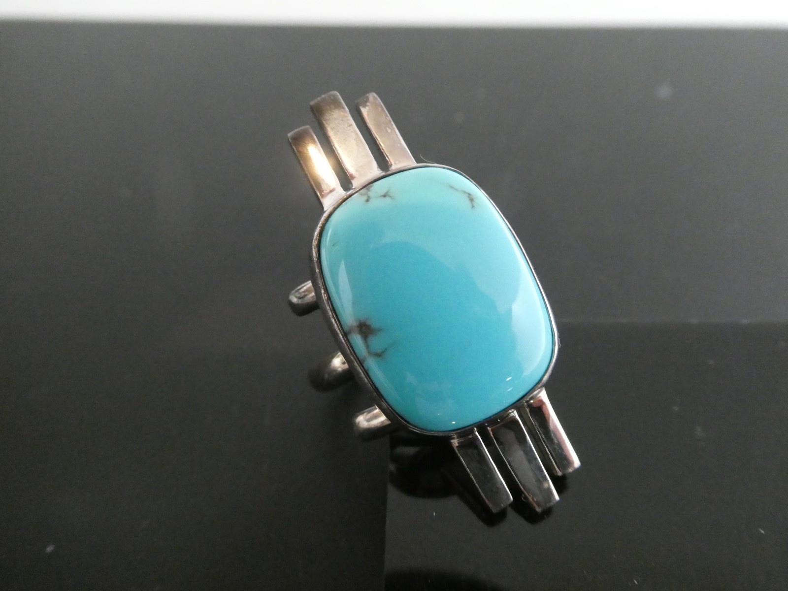 Jay King Mine Finds DTR Turquoise Modernist Sterling Silver 925 RING Size 9
