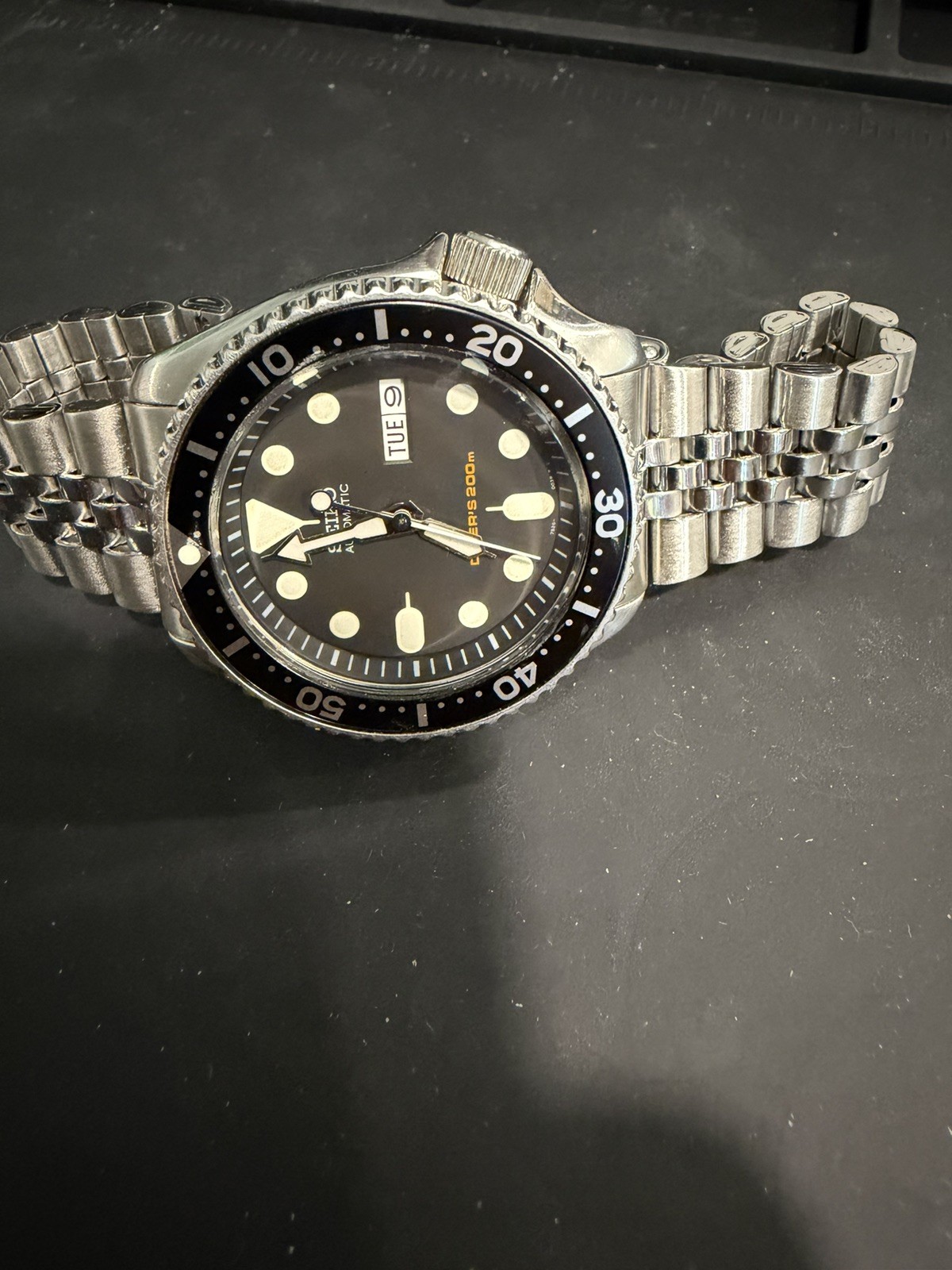 SEIKO SCUBA DIVERS SKX007 DAY/DATE AUTO MENS WATCH 7S26-0020