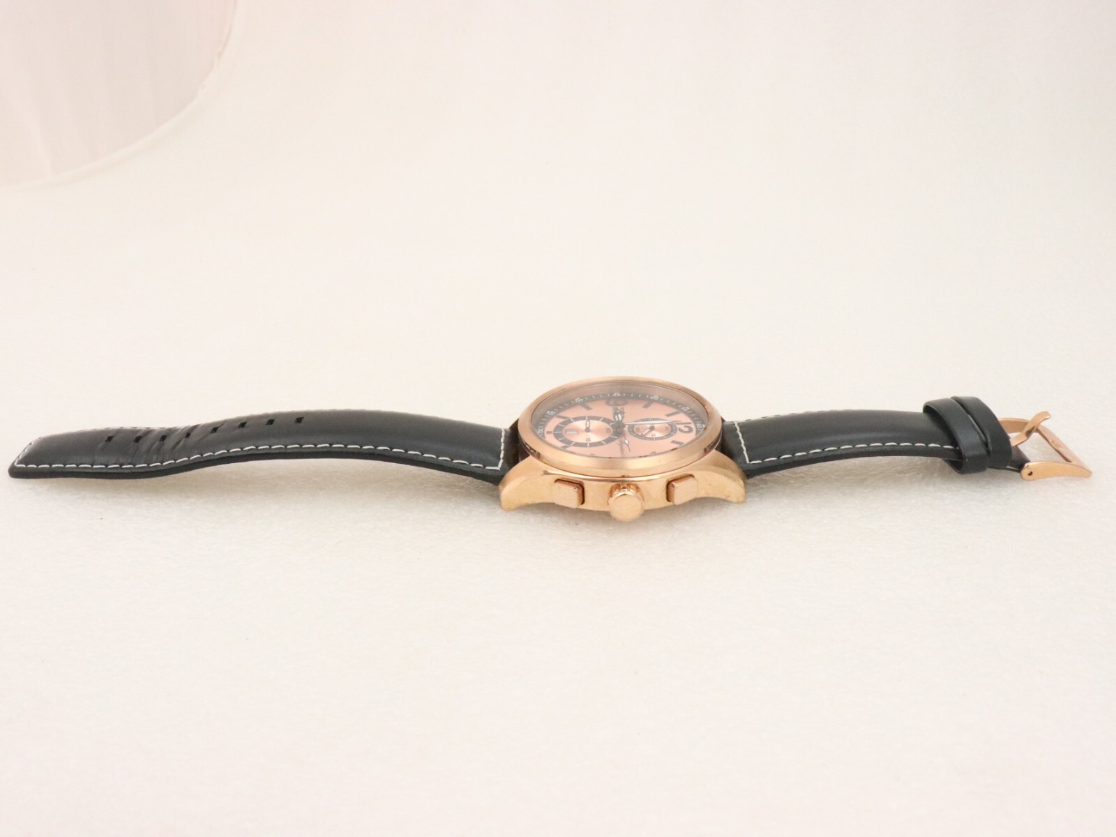 48mm Invicta 7418 Signature II Tritnite Watch Rose Gold Plate Chronograph Men