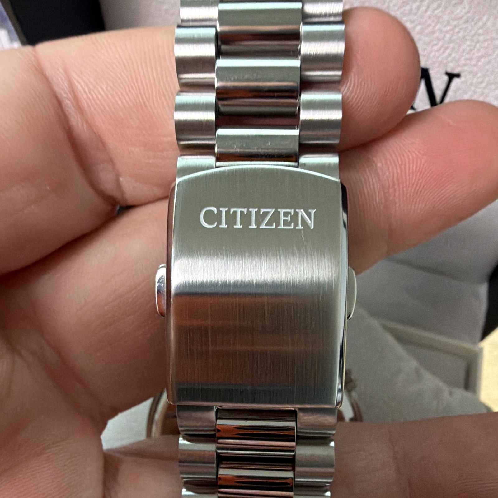 Citizen Tsuyosa Automatic Green Dial Date Exhibition Back Steel Bracelet w/ Box