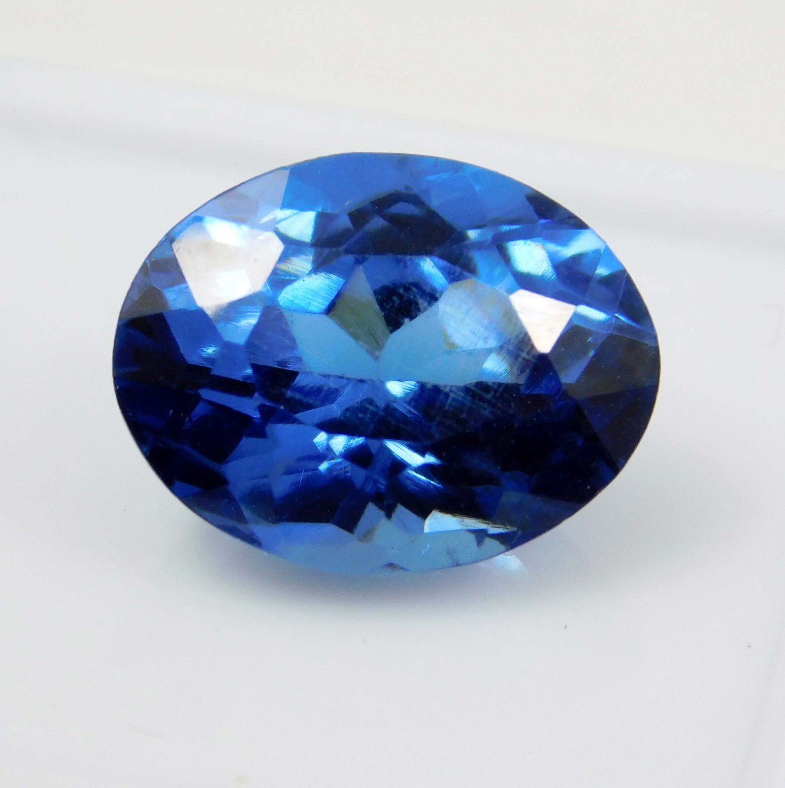 CERTIFIED 9.20 Ct Natural California Rare Blue Benitoite Oval Cut Gemstone
