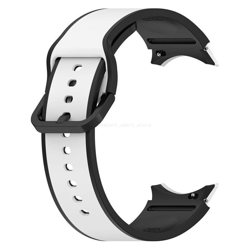 For Samsung Galaxy Watch 4 5 6 7 40 44 Classic 43 47MM Silicone Sport Band Strap