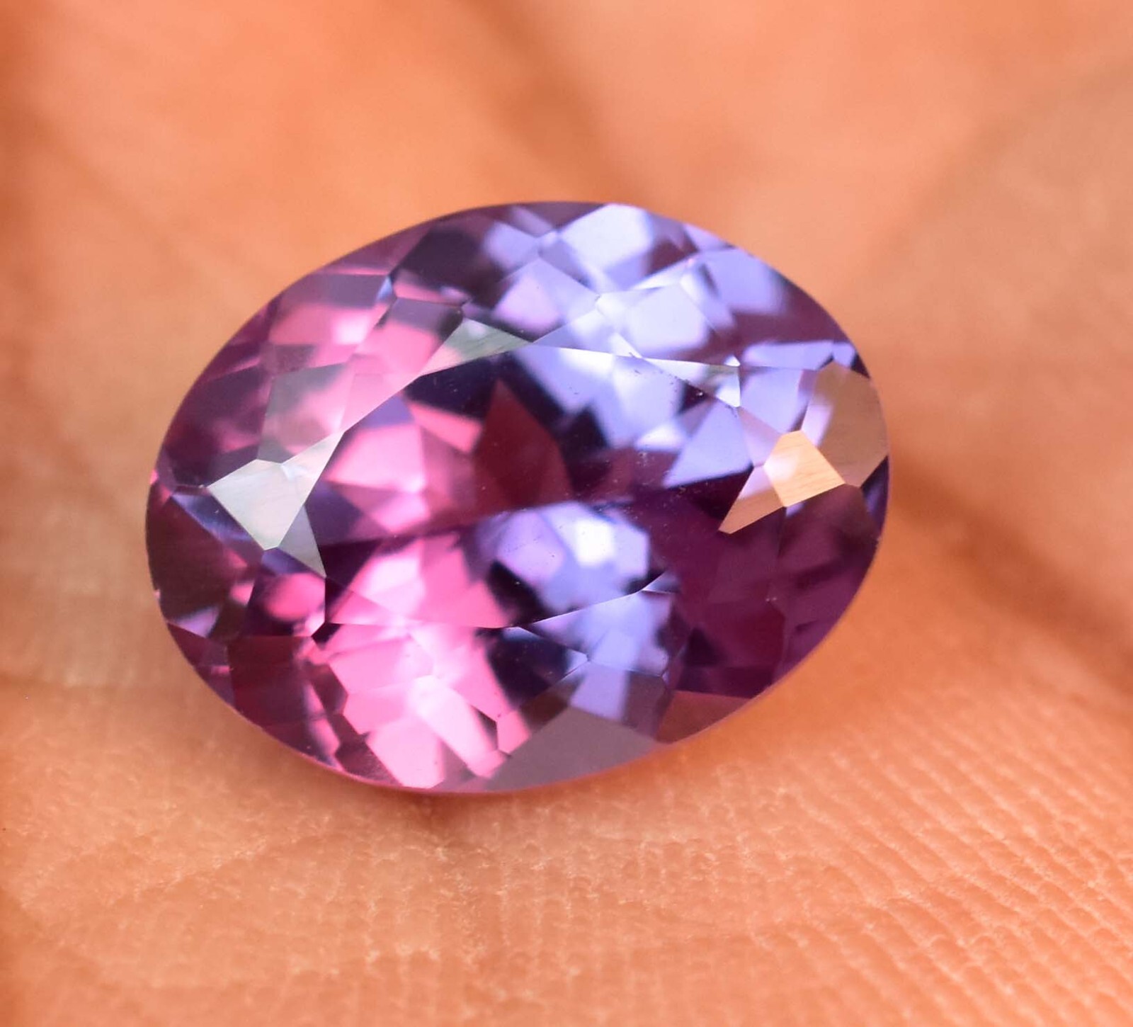 Flawless Natural Color Change Alexandrite 4.85 Ct Certified Loose Gemstone