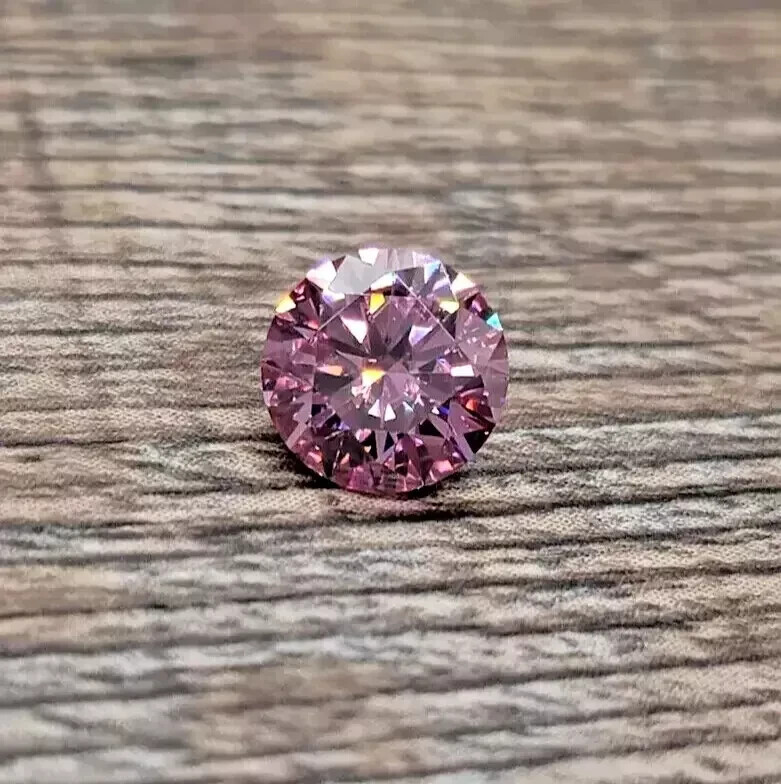 1 Carat Pink Diamond – Natural, Round Cut, VVS1 Clarity, Certified T38