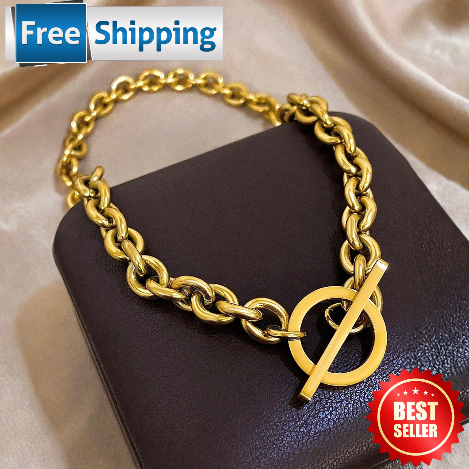 Stainless Steel Knot Necklace Women | Minimalist Chain Adjustable 45-55cm Gift