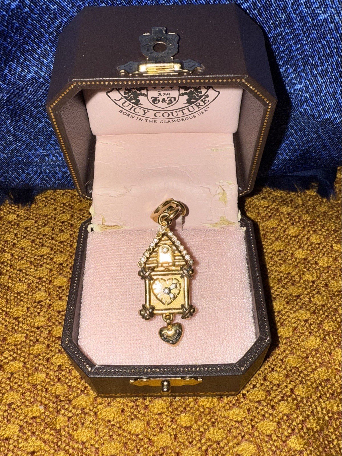 Juicy Couture Cuckoo Clock Charm 2006 Retired With Scottie Dog YJRU1086 Vintage
