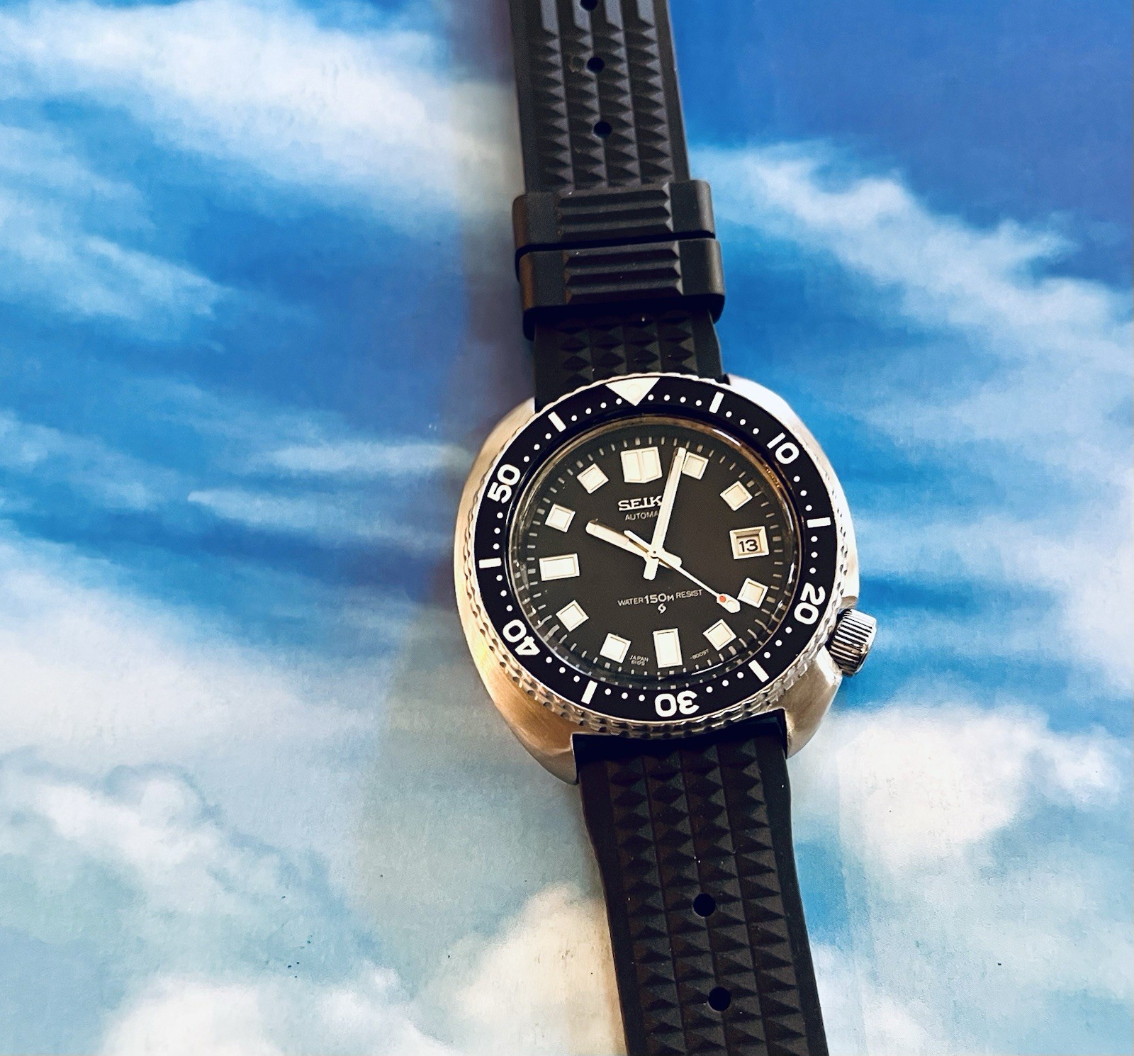 1987 SEIKO”TURTLE”DIVER WATCH-6309-7049 HOMAGE TO 6105 “CAPT WILLARD” APOCALYPSE