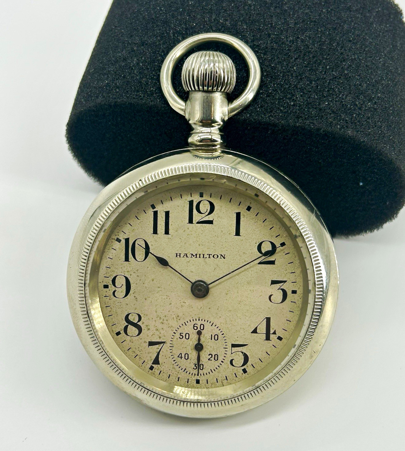 1911 Hamilton 940 Railroad Pocket Watch 21 Jewel Lever Set 18 Size Running