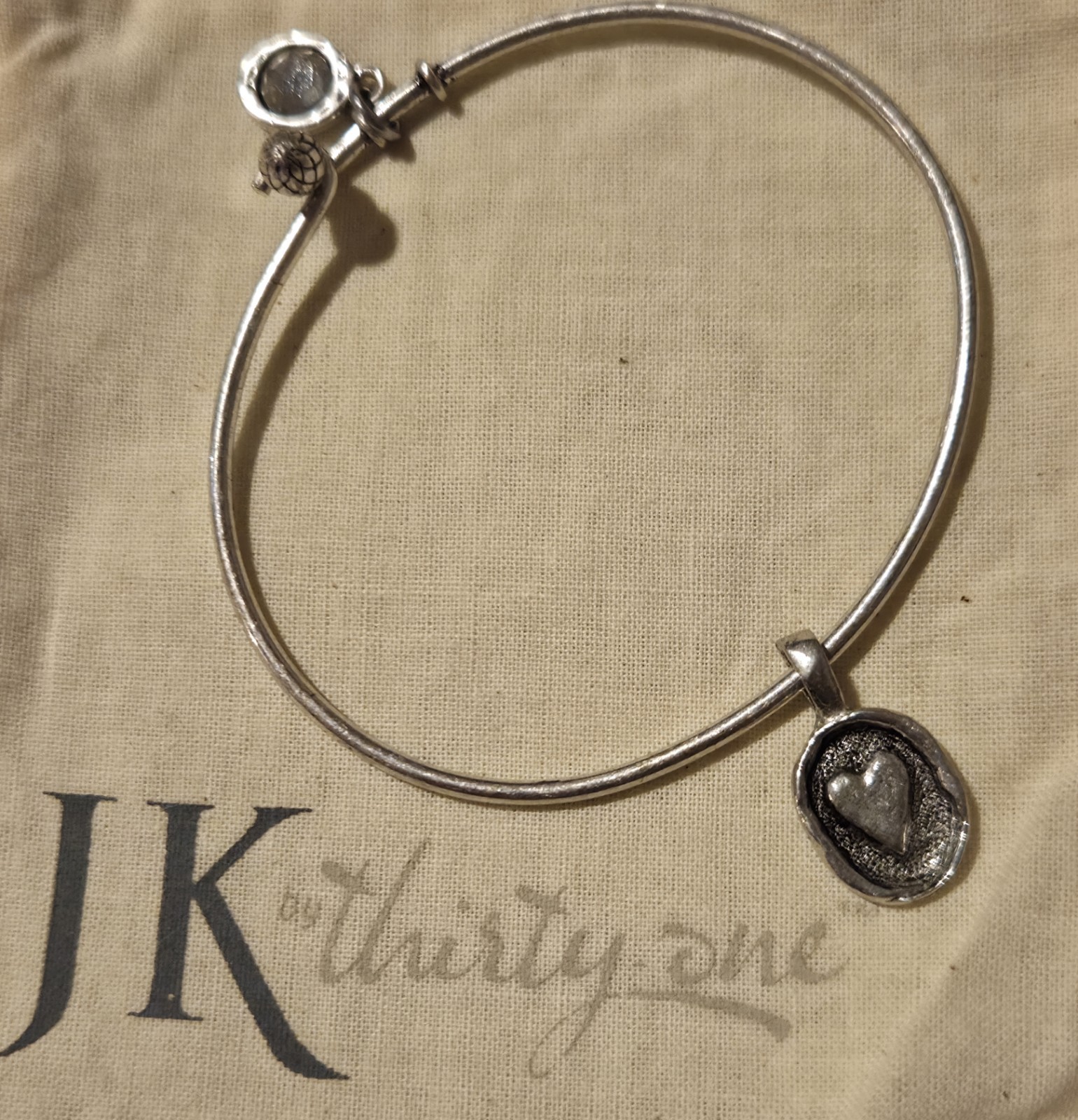 Thirty-One Cherish Bracelet W/ Wax Seal Heart Charm Retired New