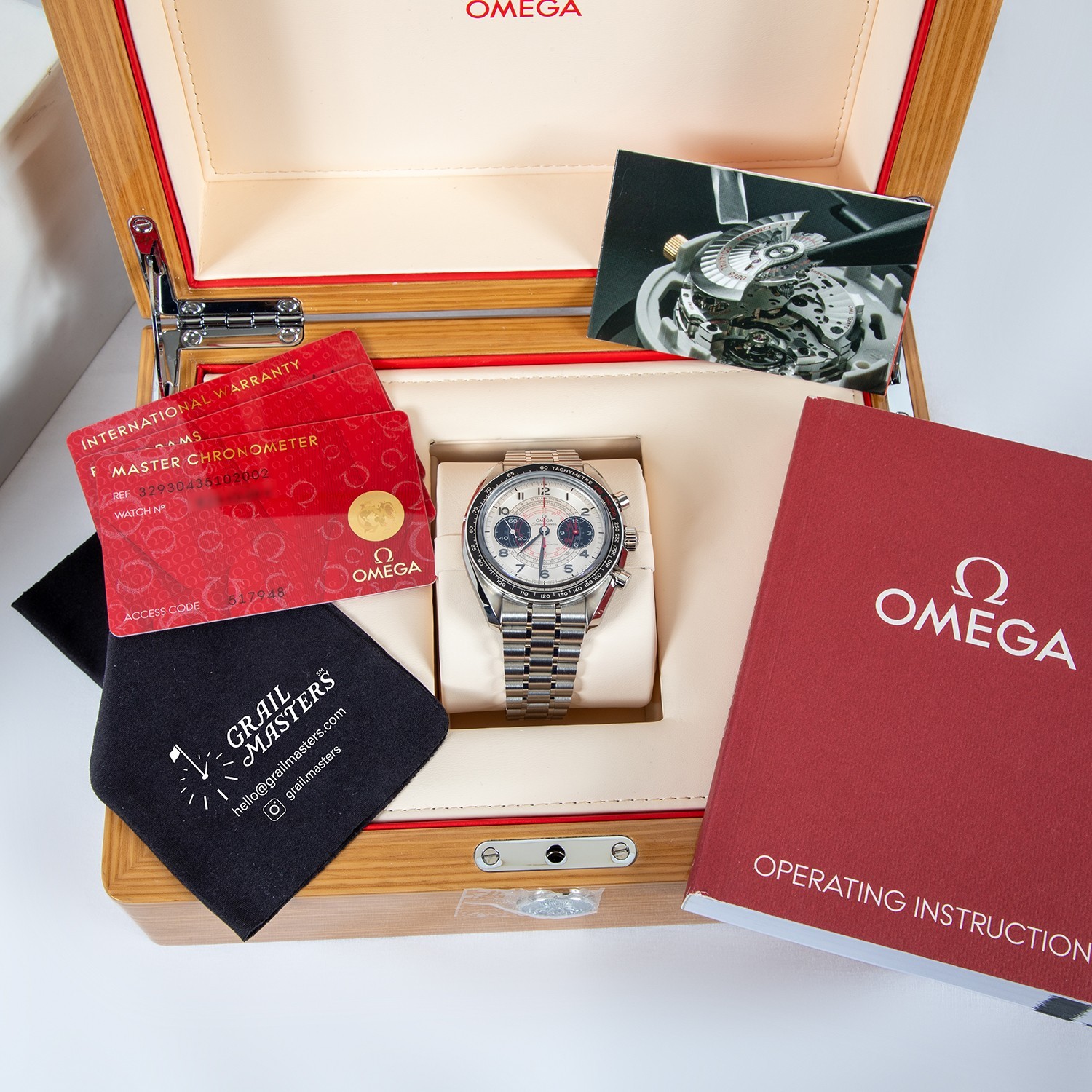Omega Speedmaster Chronoscope Panda 329.30.43.51.02.002 Complete – 10.7k MSRP