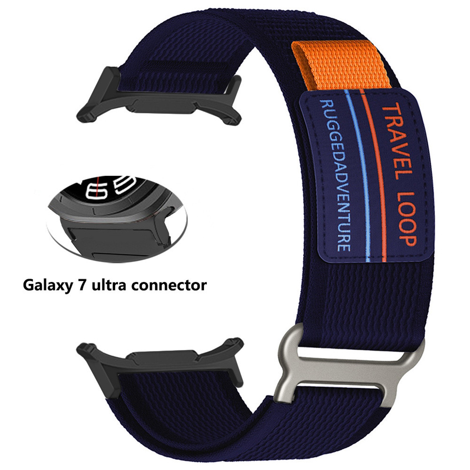 Fr Samsung Galaxy Watch Ultra 2025/Ultra 47mm Band Rugged Nylon Strap Woven Loop