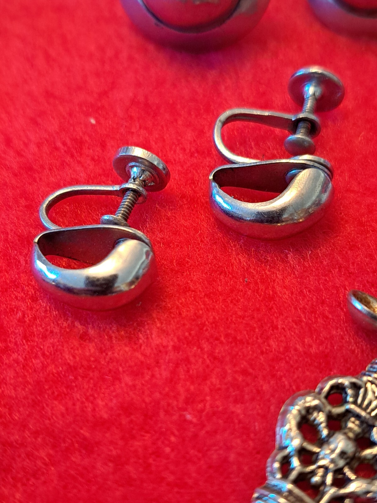 Earrings Vintage Silver Tone Costume Design Several Styles a Lot of 15 Pair