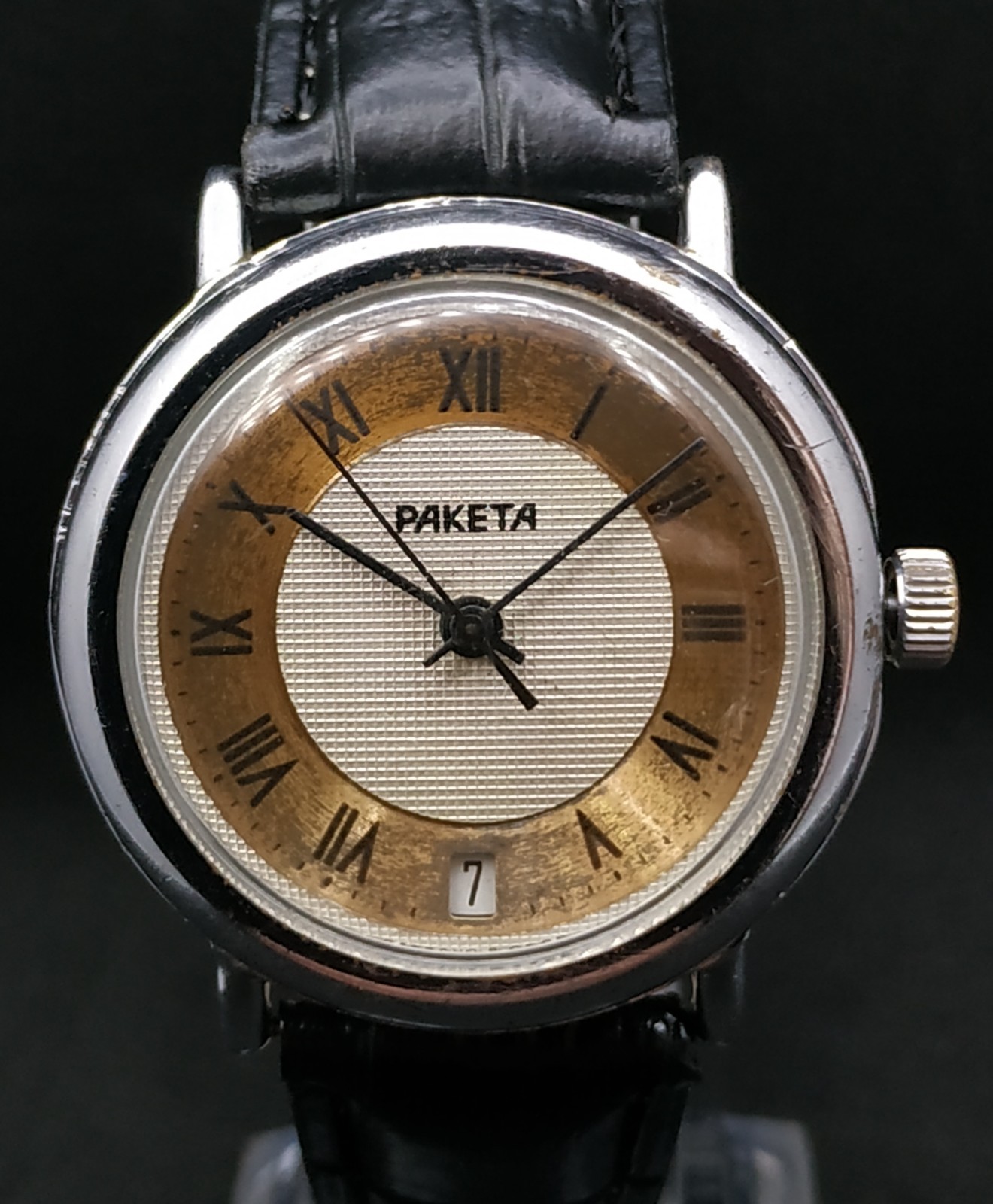 Men’s Dress Vintage USSR Watch Raketa Mechanical 2614.H Retro Soviet ☭