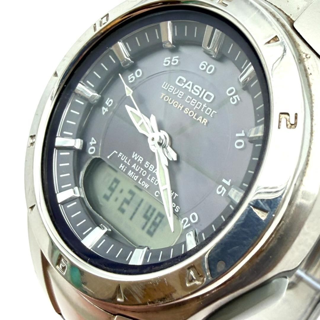 Casio WVA-400J Wave Ceptor Watch, Luminous Hands, Light, Men’s, Working ,