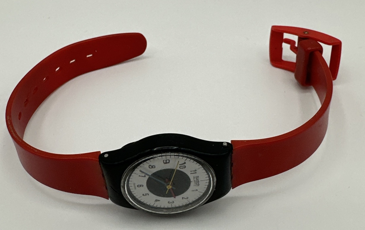 Vintage 80’s SWATCH Watch “Chrono Tech” LB104 1984 25mm