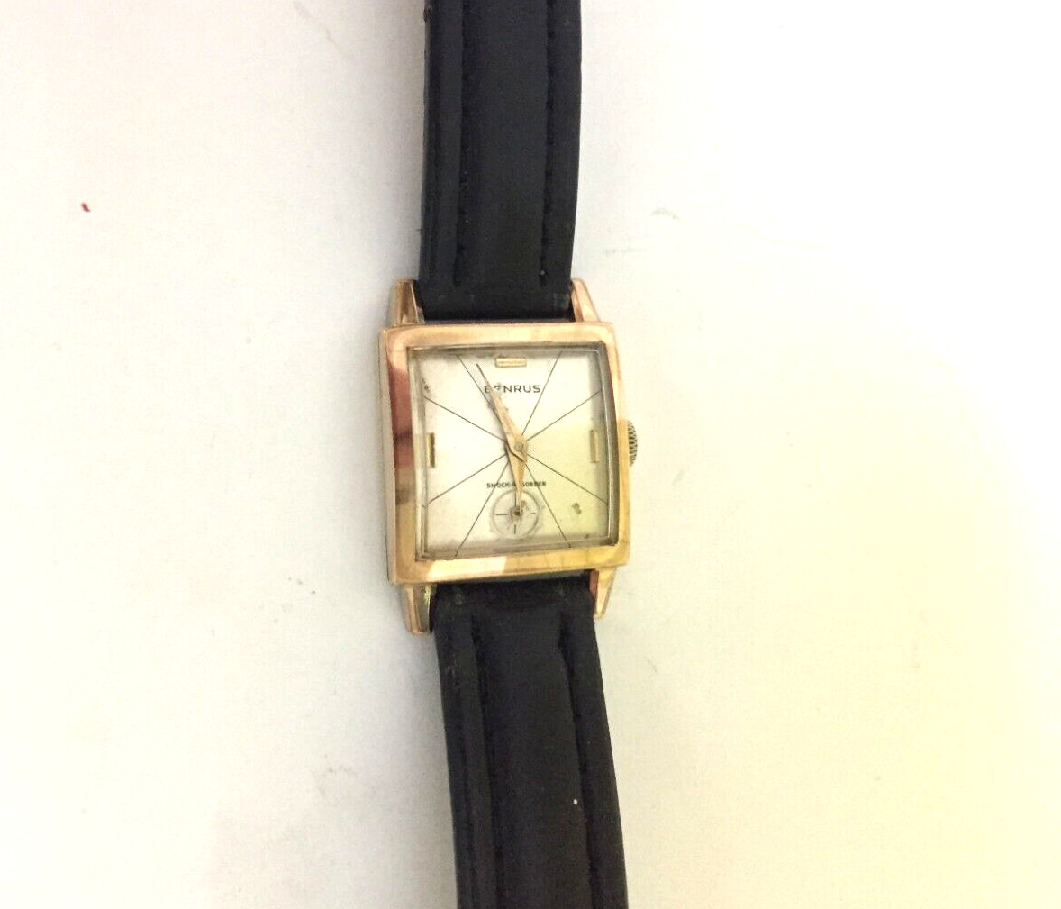 BENRUS 20 MICRON GOLD ELECTROPLATE BEZEL 1OK G.F BACK MANUAL WINDING