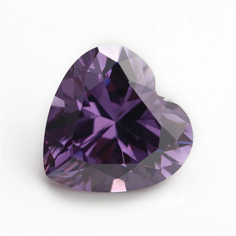 3x3mm~10x10mm Heart Shape Loose Cubic Zirconia Stone 5A CZ Gemstones for Jewelry
